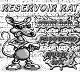 Reservoir Rat title screen for GameBoy